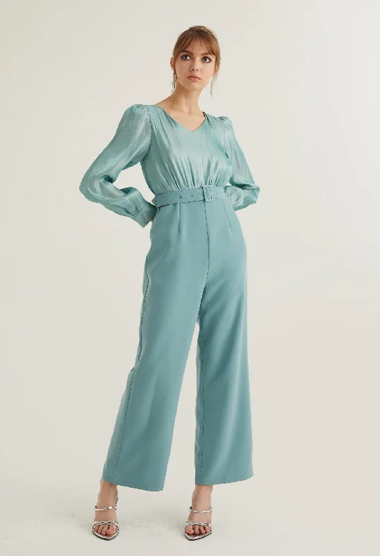 Clearance Sale, All Cheap Reflective Party Belted Jumpsuit