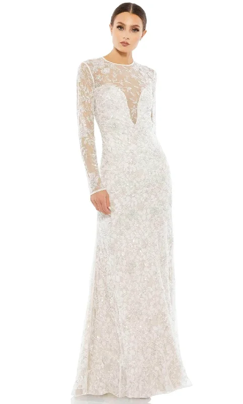 Exclusive Sale Mac Duggal 10821 - Embellished Long Sleeve Gown