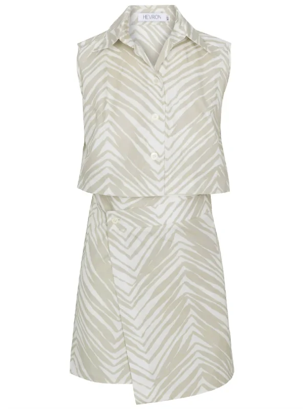 Sale Event, Prices Rock Kimmia Mini Dress In Tonal Zebra