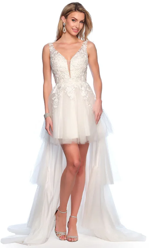 Trendsetting Threads Dave & Johnny Bridal 11205 - Embroidered High Low Bridal Gown