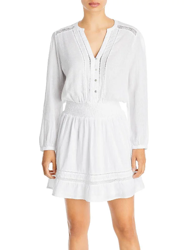 Shop Our Looks Womens V-Neck Short Mini Dress