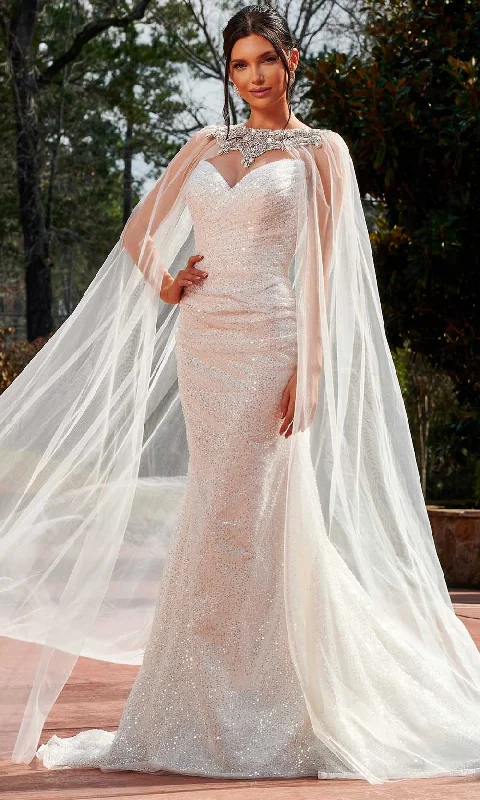 Chic Style Rachel Allan RB4155 - Strapless Sequin Bridal Gown