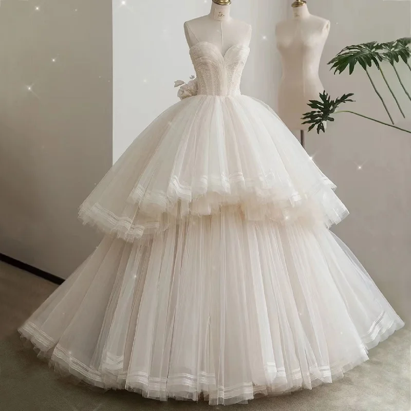 Limited Time Special Offer Handmade 3D Flower Ball Gown Wedding Dress Bridal Gowns