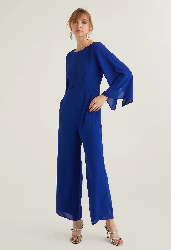 You'Ll Love Us Because Elegant Evening Bell Sleeve Jumpsuit