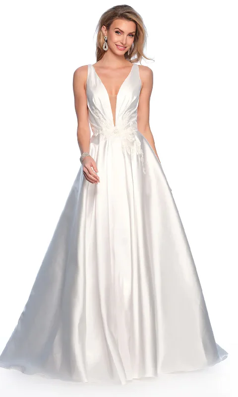 Special Offers Dave & Johnny Bridal 12118 - Embellished Waist Bridal Gown