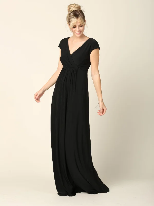 Cutting Edge Fashion Mother of the Bride V Neck Long Formal  Dress Sale