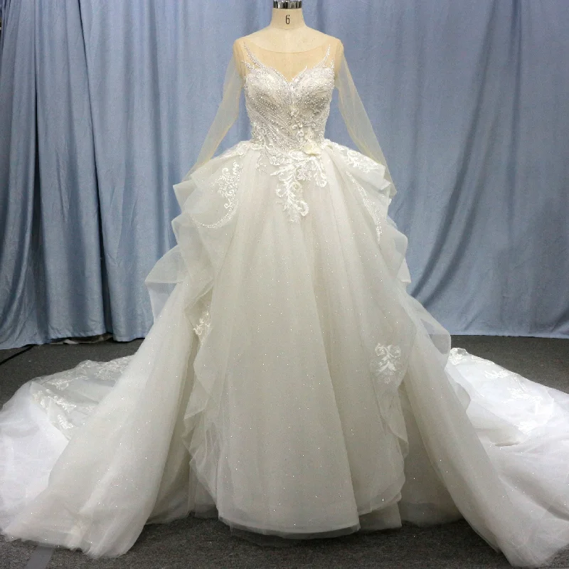 Limited Styles Princess Long Sleeve Ballgown Wedding Dresses & Bridal Gowns