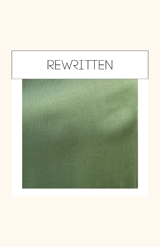 Seasonal Trends Olive Green Viscose Satin Swatch