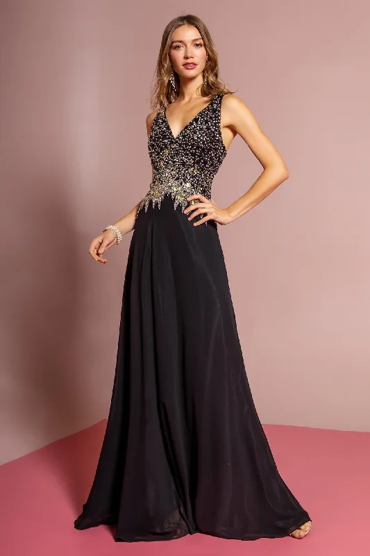 Top Brand Discounts Open Back Prom Chiffon Long Dress Formal Sale