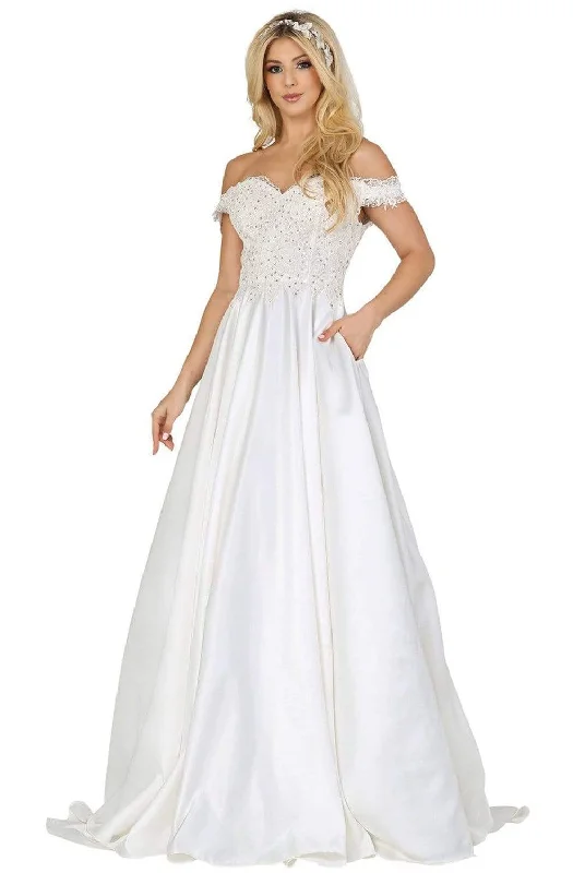 Wardrobe Upgrade Dancing Queen - 138 Off-Shoulder A-Line Wedding Dress