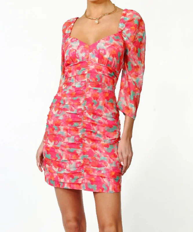 Crazy Price Slashing Sydney Mini Dress In Rose Coral