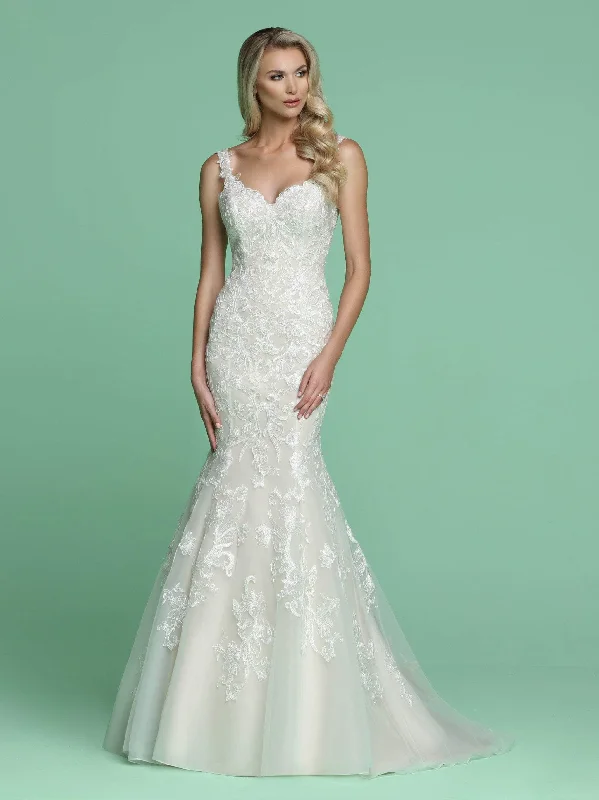 Special Occasion Wear Da Vinci 50624 - Sweetheart Plunging Back Bridal Dress