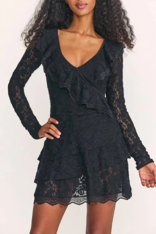 Daily Essentials Athala Mini Dress In Black