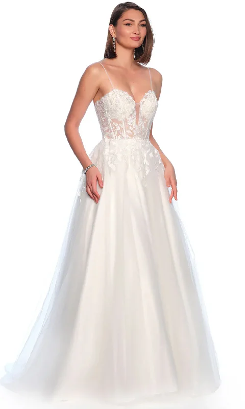 The Latest Fashion Trends Dave & Johnny Bridal 11833 - Corset Sweetheart Bridal Gown