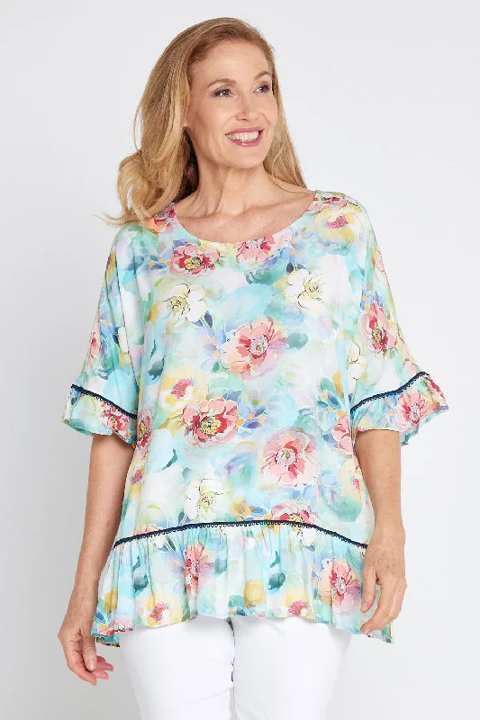 Shop Our Looks Electra Top - Morning Dew Floral