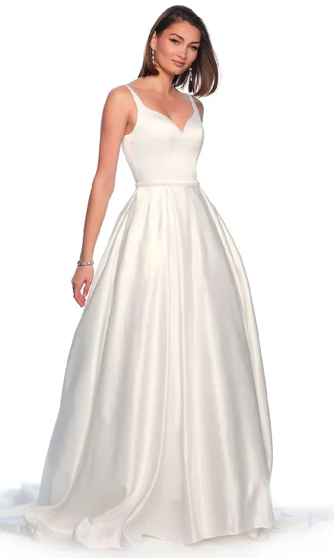 Get The Latest Trends Dave & Johnny Bridal 12119 - Sleeveless Satin Bridal Gown