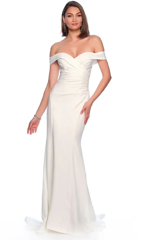 You'Ll Love Us Because Dave & Johnny Bridal 12088 - Off Shoulder Sheath Bridal Gown