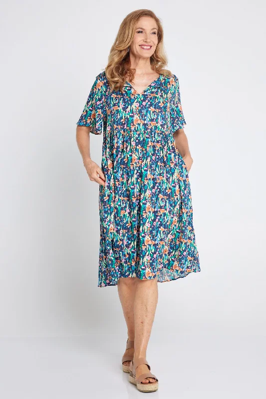 Best Sellers Avery Cotton Dress - Snapdragon Floral