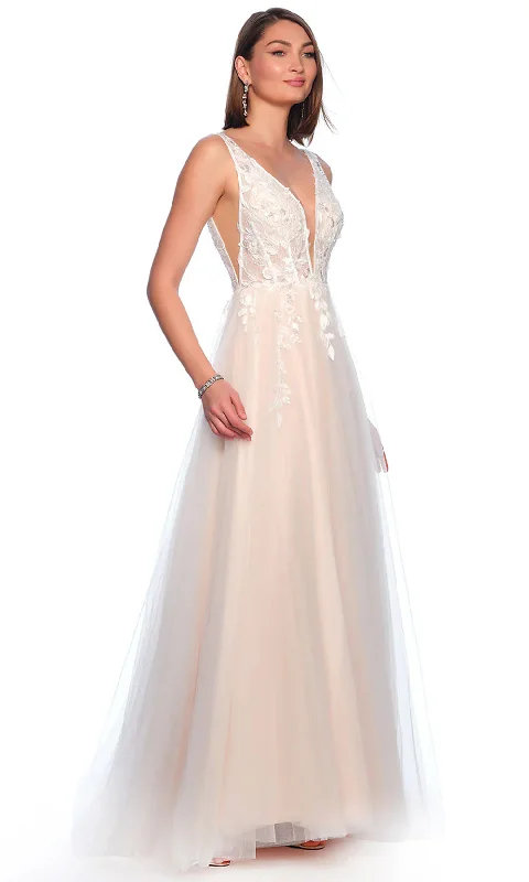 Elegant Simplicity Wardrobe Dave & Johnny Bridal 11466 - Embroidered Bodice Bridal Gown