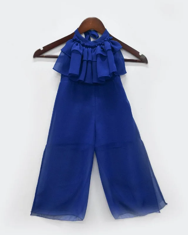 Top Deals Pre-Order: Blue Georgette Jumpsuit