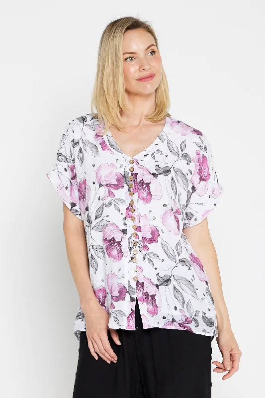 Style Breakthroughs Gemma Top - Soft Pink Floral