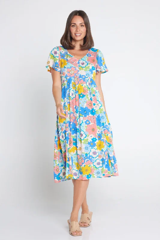 Brand Name Clothing Discount Extravaganza Brighton Dress - Bright Floral