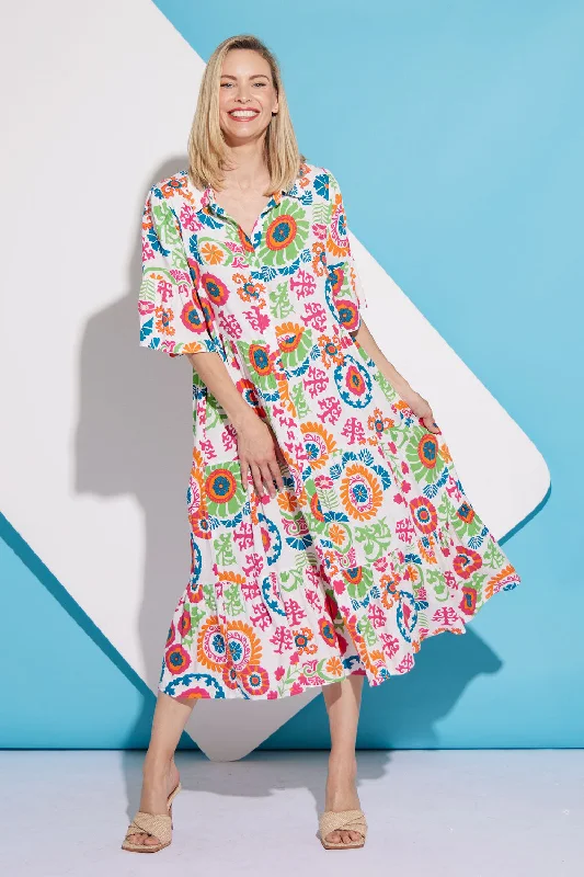 Limited Time Special Offer Marina Dress - Summer Mandala Floral