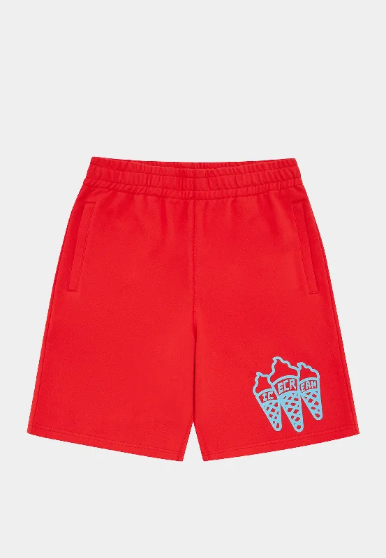 Winter Warm - Up Sale Bbc Triple Cone Shorts Red