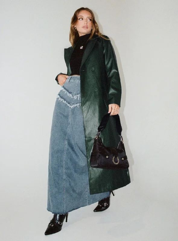 Mega Sale Barratt Faux Leather Coat Green