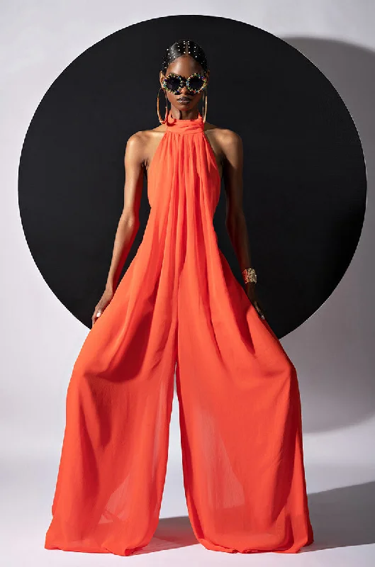 Quality Driven Apparel EASY PLAY WIDE LEG JUMPSUIT