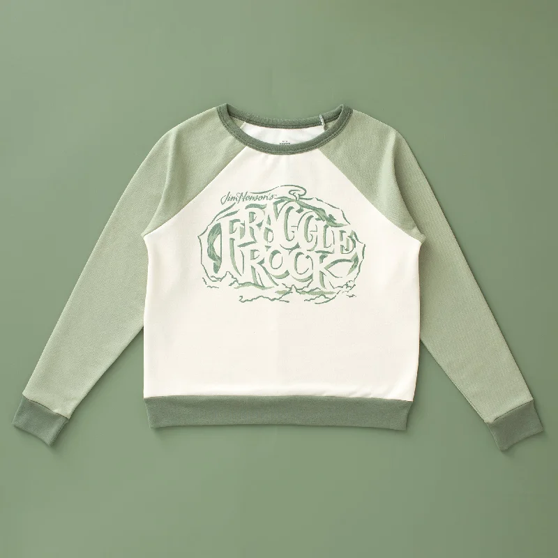 Trendy Pulse Adult Oslo Sweatshirt - Fraggle Rock Logo Sage