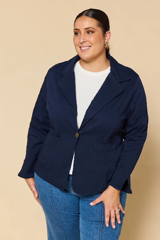 Limited Stock, Big Sale Adrift Ponte Blazer in Navy