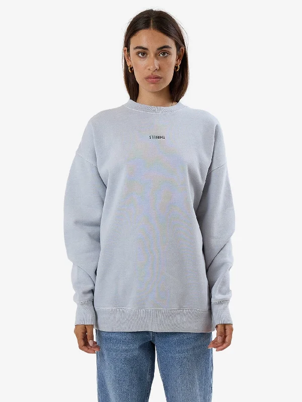 Elegant Contour Minimal Thrills Slouch Crew - Iceberg