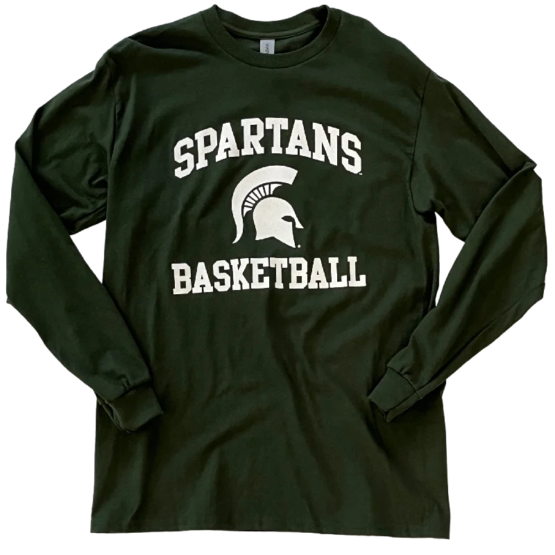 Embrace New Fashion Michigan State Basketball Arch Long Sleeve T-shirt