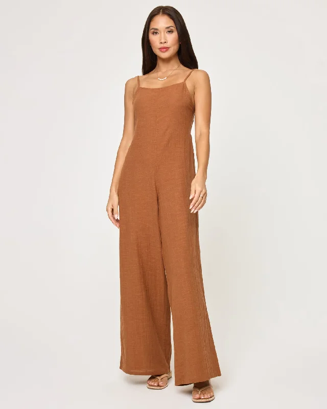 Special Offer For You Jaida Jumpsuit - Brown Sugar