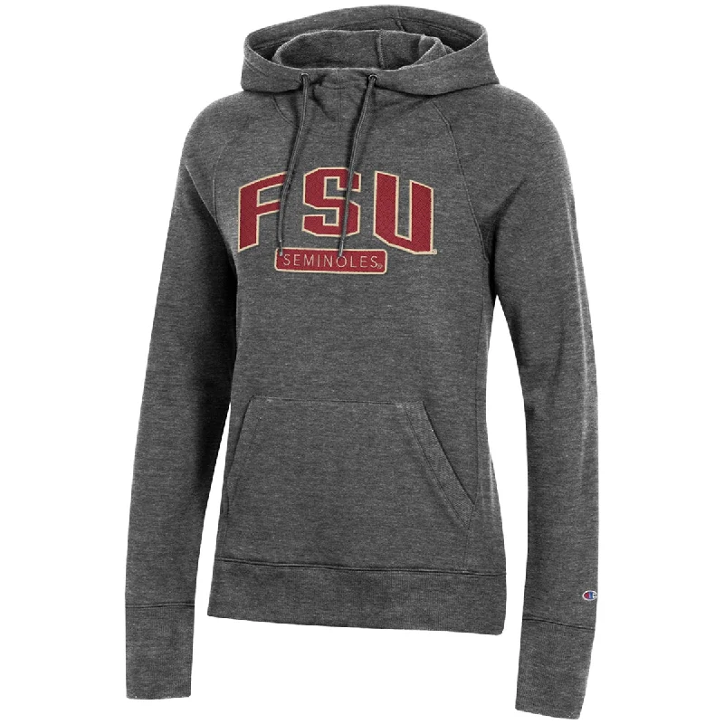 Cool Prices Champion Women's FSU Seminoles Applique Design Hooded University Fleece - Granite