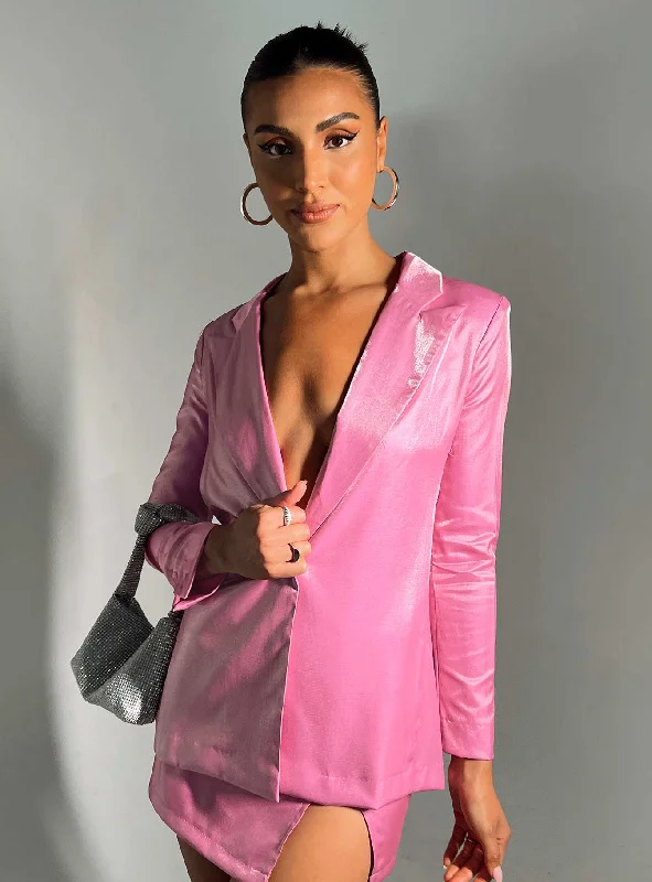 Boho - Chic Festival - Ready Style Ayres Blazer Jacket Pink