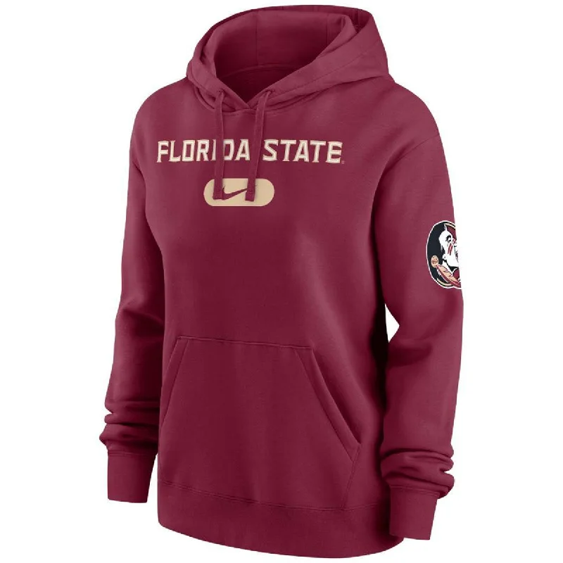 Elevate Your Wardrobe Nike Women's  Florida State Club Fleece Hood - Garnet