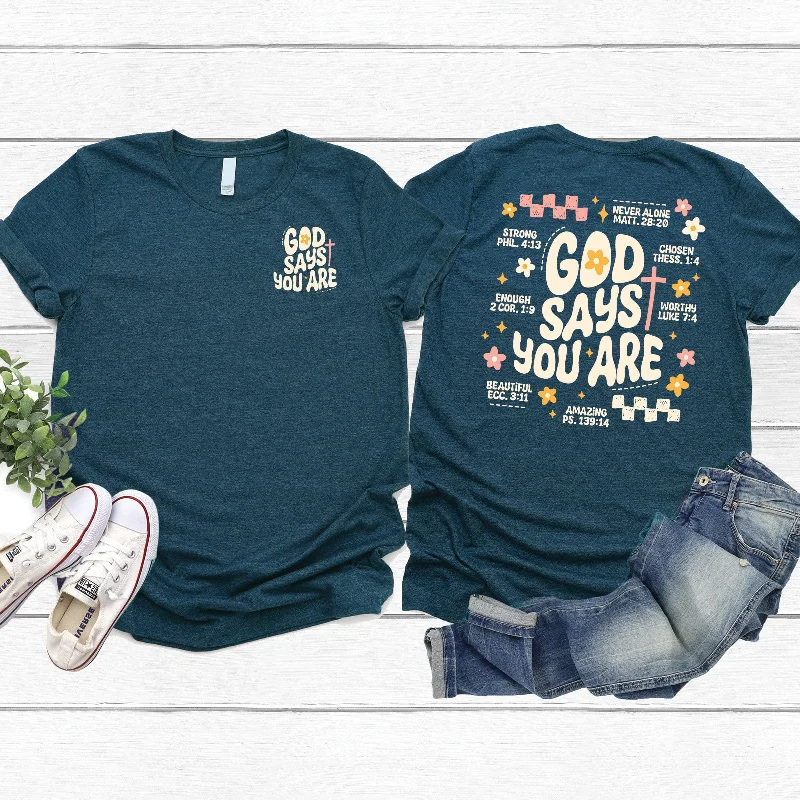 Clearance Event God Says Retro Tee