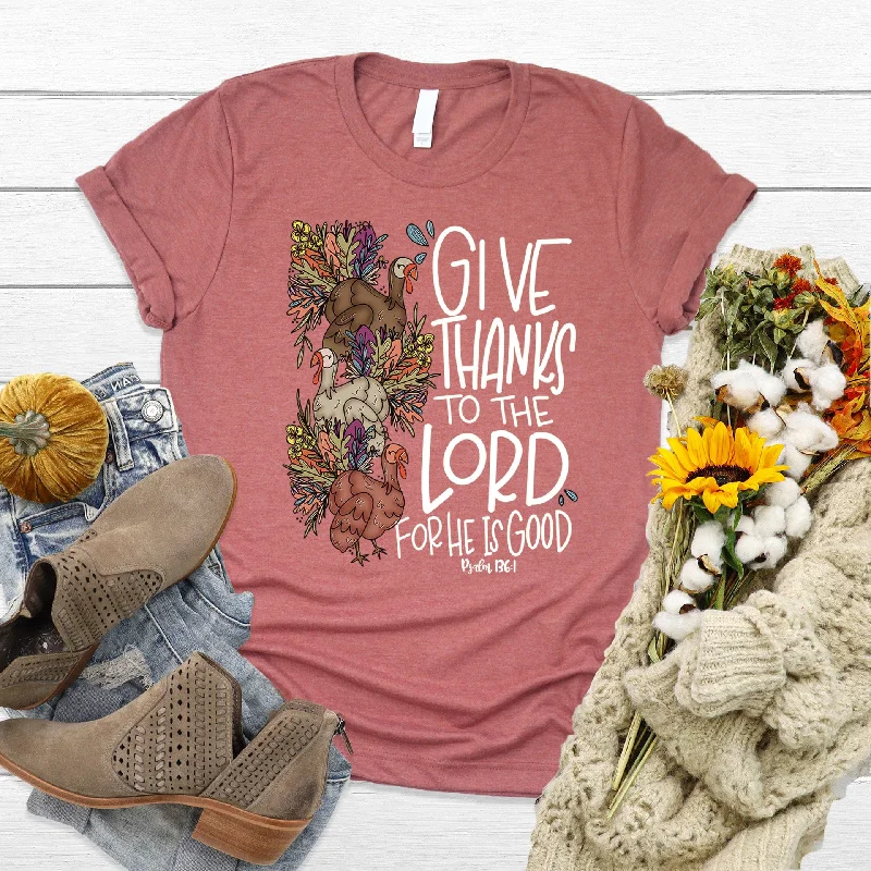 Odd Size Clearance Sale Give Thanks Floral Turkey Tee