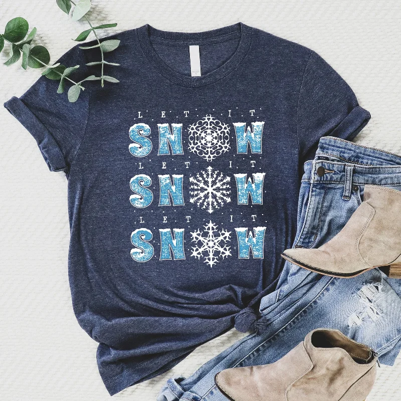 Unbeatable Deals Let it Snow Repeat Tee