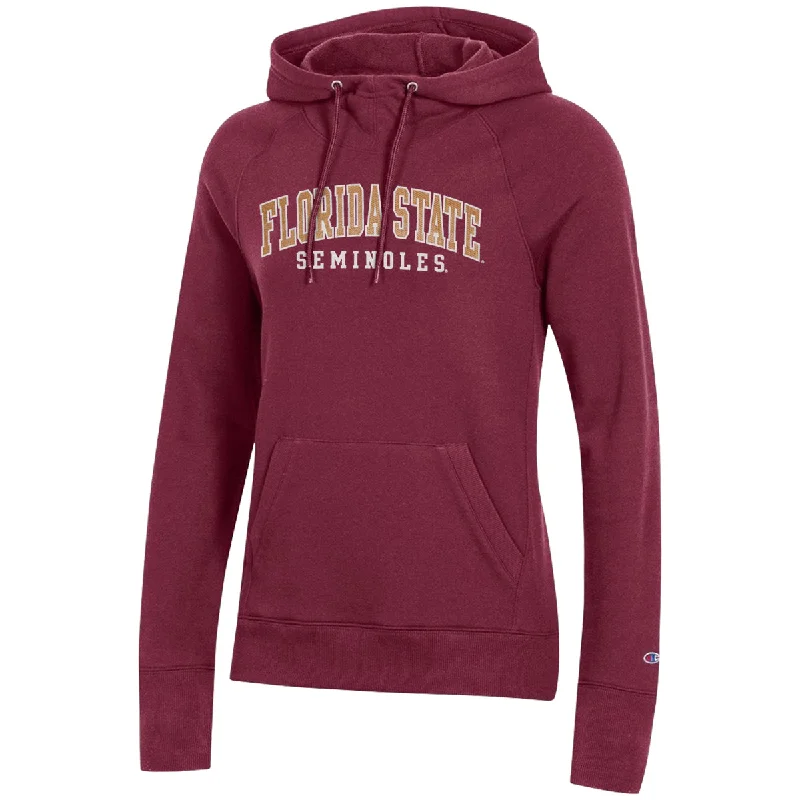 Comfort Centric Apparel Champion Women's Florida State Seminoles Hooded University Fleece - Garnet