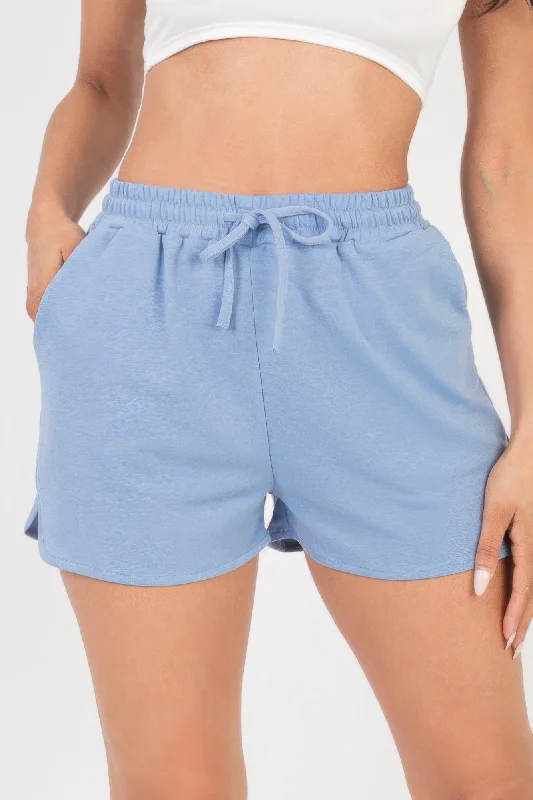 Feminine Soft - Hued Look FASHNZFAB Women's French Terry Shorts