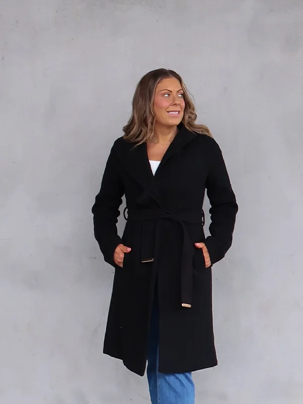 Budget-Friendly Fashion Harper Coat- Black