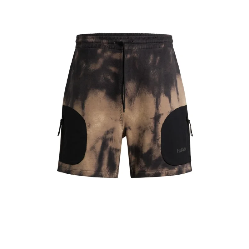 Bold Fashion Cotton-terry relaxed-fit shorts with logo print