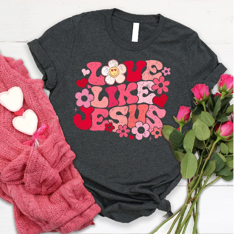 Best Deals Of The Season Love Like Jesus Retro Tee