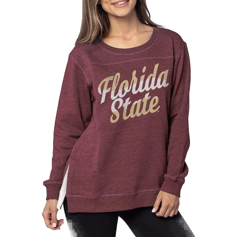 Trend Leading Collection UG Apparel Women's Florida State Crew Fleece Tunic - Garnet