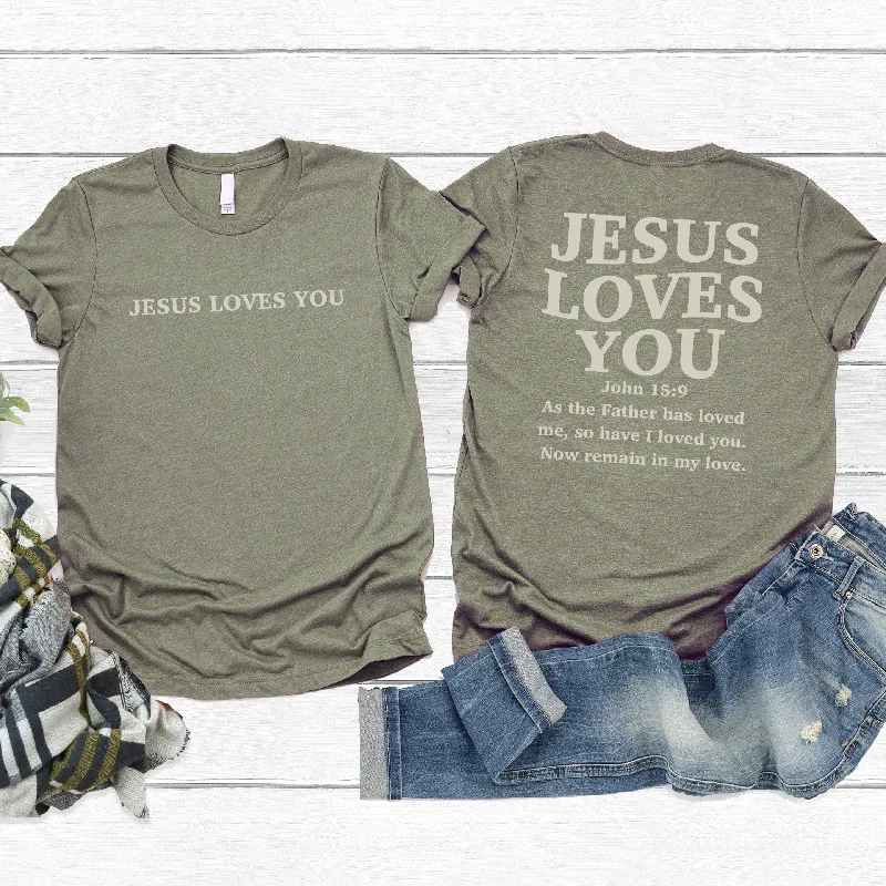 Fashion Forward Jesus Loves You Tee