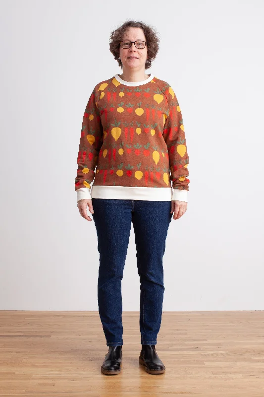 Redefining Women's Fashion Adult Sweatshirt - Root Vegetables Chestnut