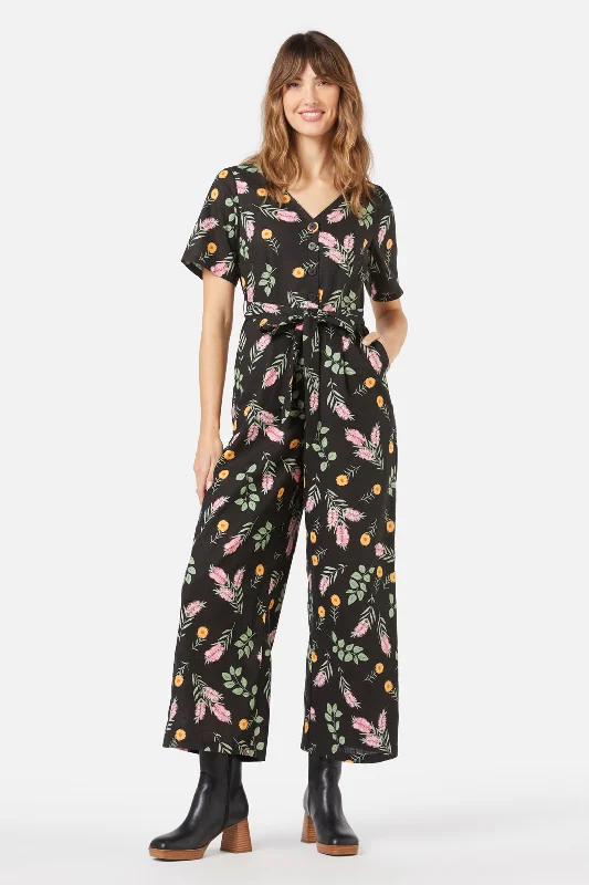 Contemporary Chic Wild Flower Jumpsuit